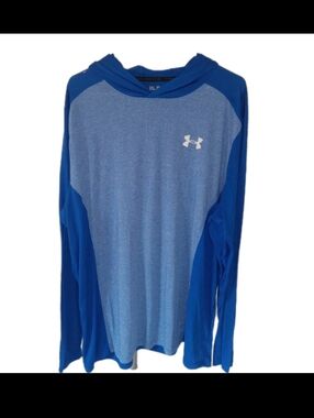 Under Armour Heatgear Loose Blue Hooded Pullover 3XL